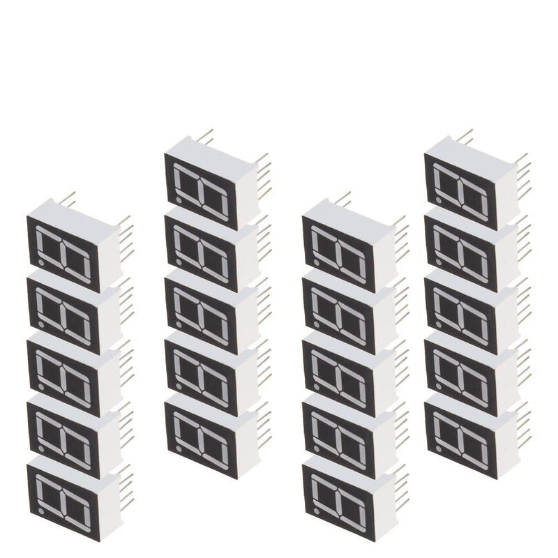 Othmro 5161AS Common Cathode 2V 0.56 inch Black 10 pin LED Display Digital Tube 20 pcs