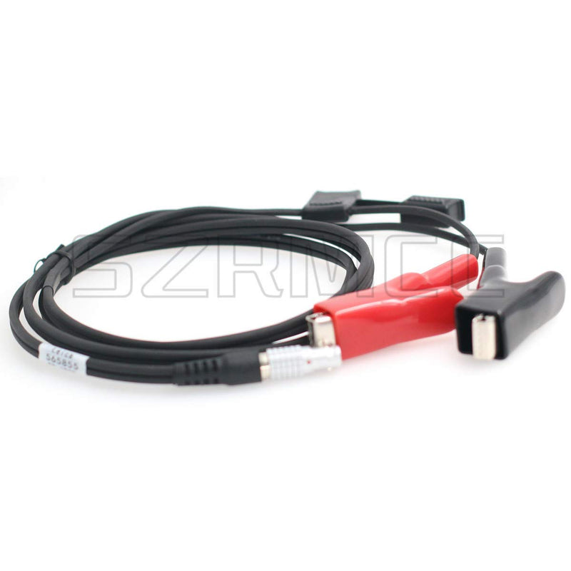 SZRMCC 565855 Power Cable for Leica SR530 1200 GPS 1B 5 Pin to Alligator Clips