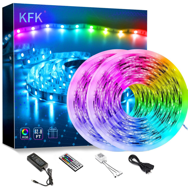 [AUSTRALIA] - KFK Led Strip Lights 32.8ft Color Changing Led Lights, Remote Control 