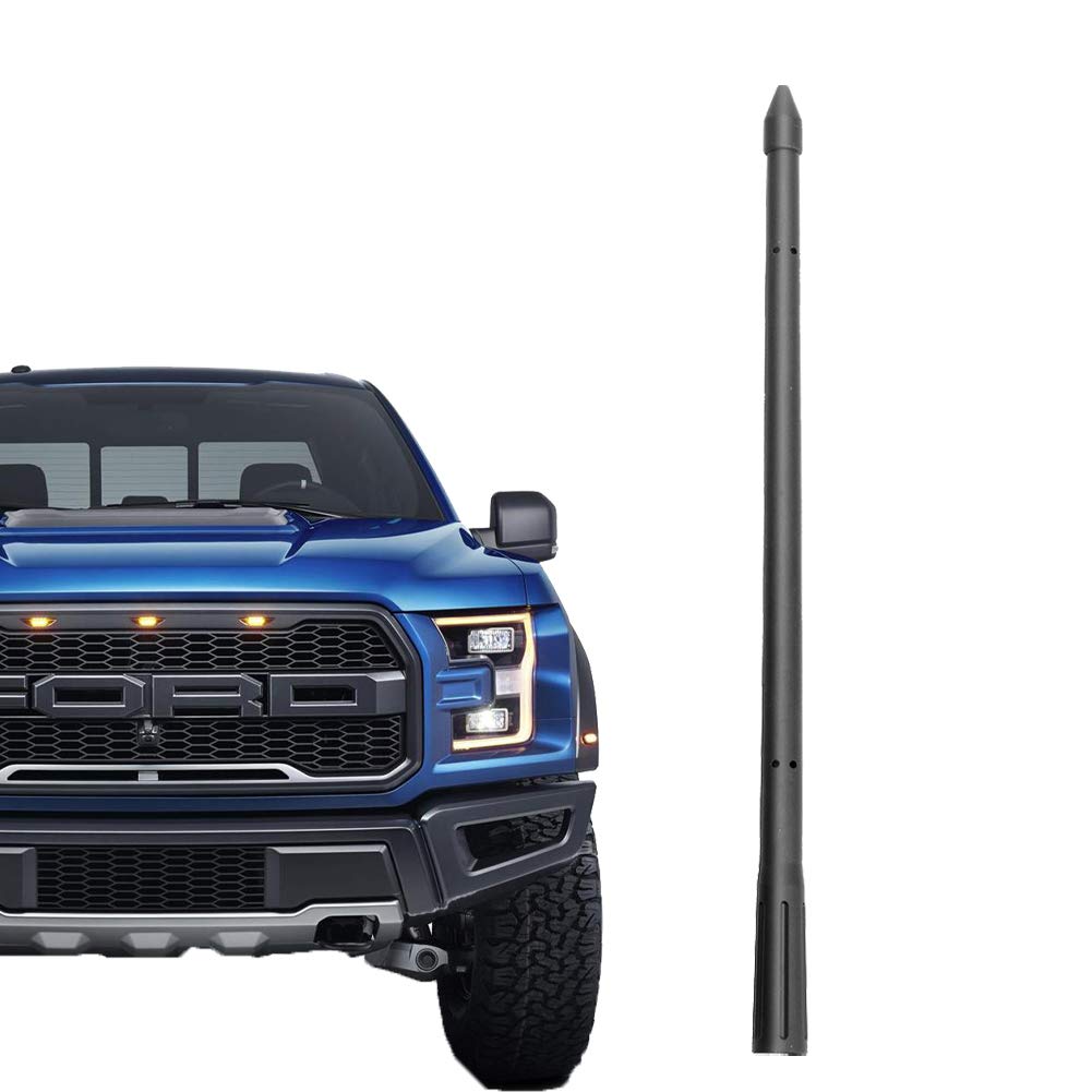 VOFONO 11 Inch Rubber Antenna Fits for Ford F150 & Dodge Ram 1500 2009-2020, Designed for Optimized Fm/Am Reception Flexible Rubber Replacement Mast Compatible with Ford F150 & Dodge Ram 1500