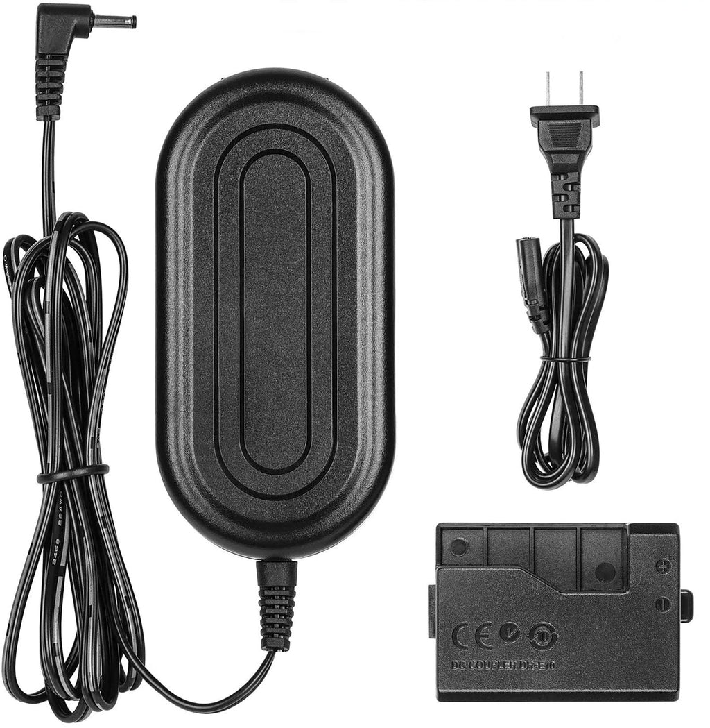 ACK-E10, FlyHi ACK-E10 AC Power Adapter DR-E10 DC Coupler Charger Kit (Replacement for LP-E10) for Canon EOS Rebel T3, T5, T6, T7, T100 Kiss X50, Kiss X70, EOS 1100D, 1200D, 1300D, 2000D, 4000D.