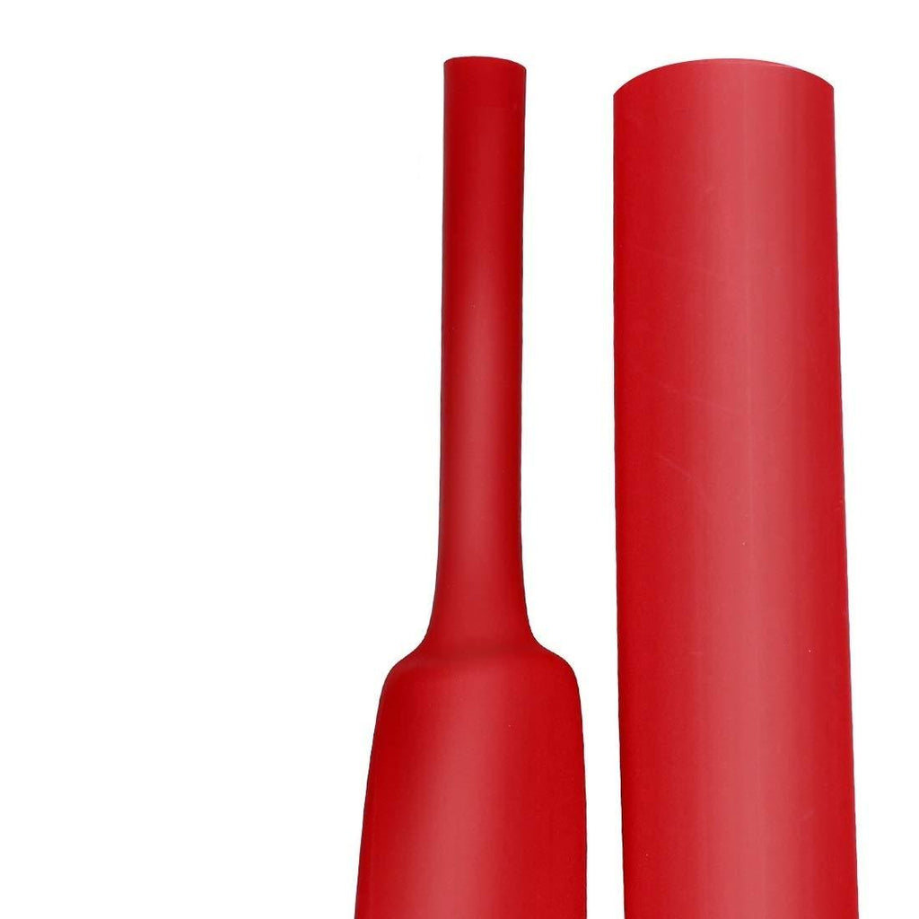 Purple-fox 3:1 Heat Shrink Tubing Adhesive-Lined Heat Shrinkable Tube Waterproof Insulation Sealing DIY Red (Dia 1/4"(6.4mm)) Dia 1/4"(6.4mm)