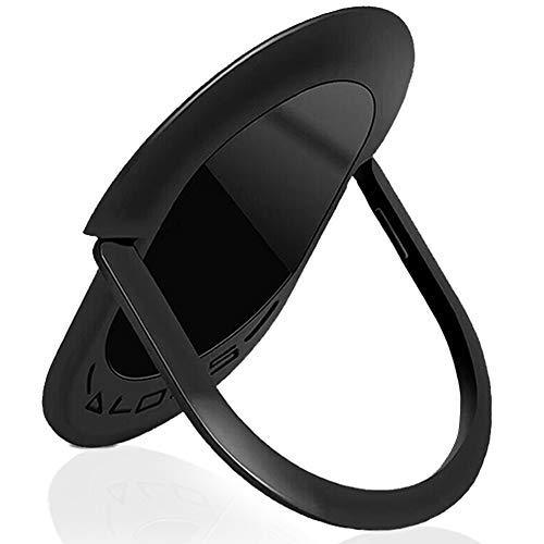 Cell Phone Ring Holder，Finger Ring Stand Universal 360 Degree Rotation Super-Thin Ring Grip Phone Case Ring for Magnetic Car Mount, All Smartphones and Tablets. (Black, 1Pack) Black