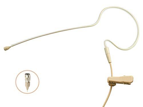 [AUSTRALIA] - Pro Light Weight Low Profile Single Earhook Headworn Microphone JK MIC-J S90 Compatible with Audio Technica Wireless Transmitter - 4Pin Hirose Connector 