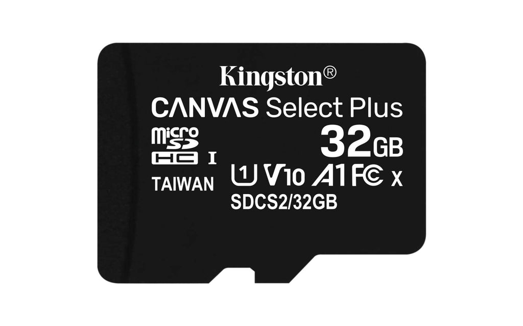 Kingston 32GB microSDHC Canvas Select Plus 100MB/s Read A1 Class10 UHS-I 3-Pack Memory Card + Adapter (SDCS2/32GB-3P1A) microSD Card Fast (Up to 100 MB/s) 3 pack