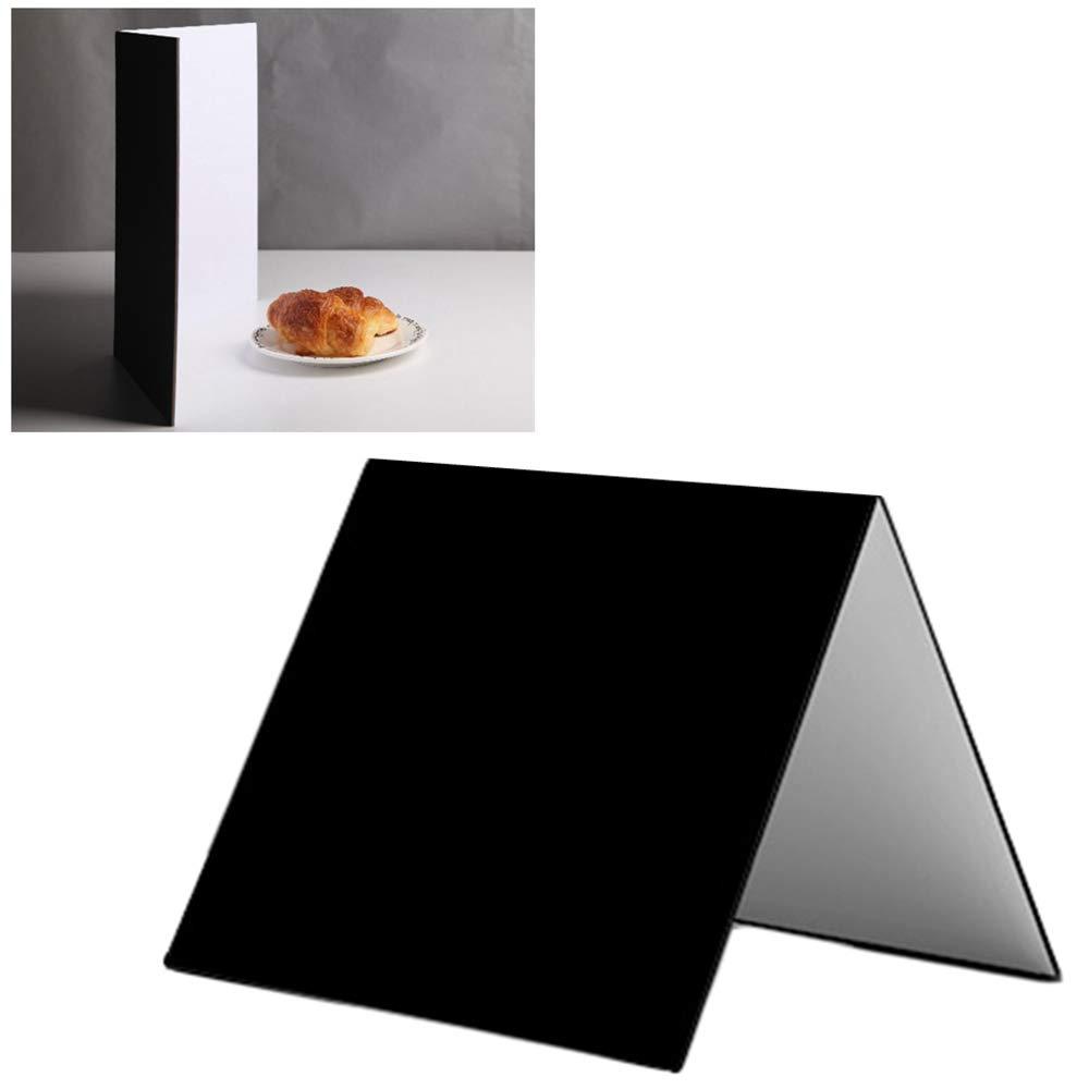 Meking 3 in 1 Photography Reflector Cardboard, 17 x 12 inch Folding Light Diffuser Board for Still Life, Product and Food Photo Shooting - Black, Silver and White A3-1 Pack Silver