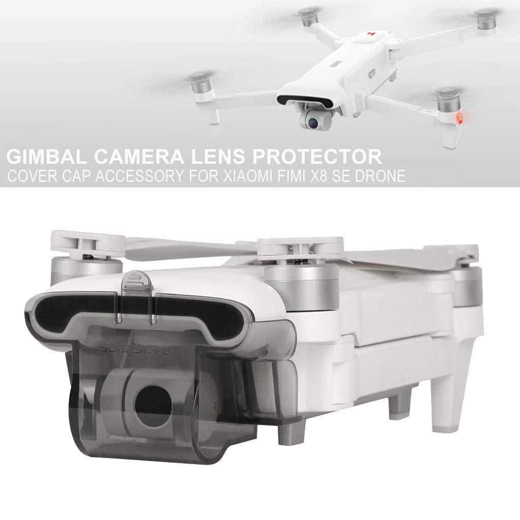 SunnyLIFE Camera Lens Protector Cover Cap Accessory for Xiaomi FIMI X8 SE Drone Color-Transparent Gray