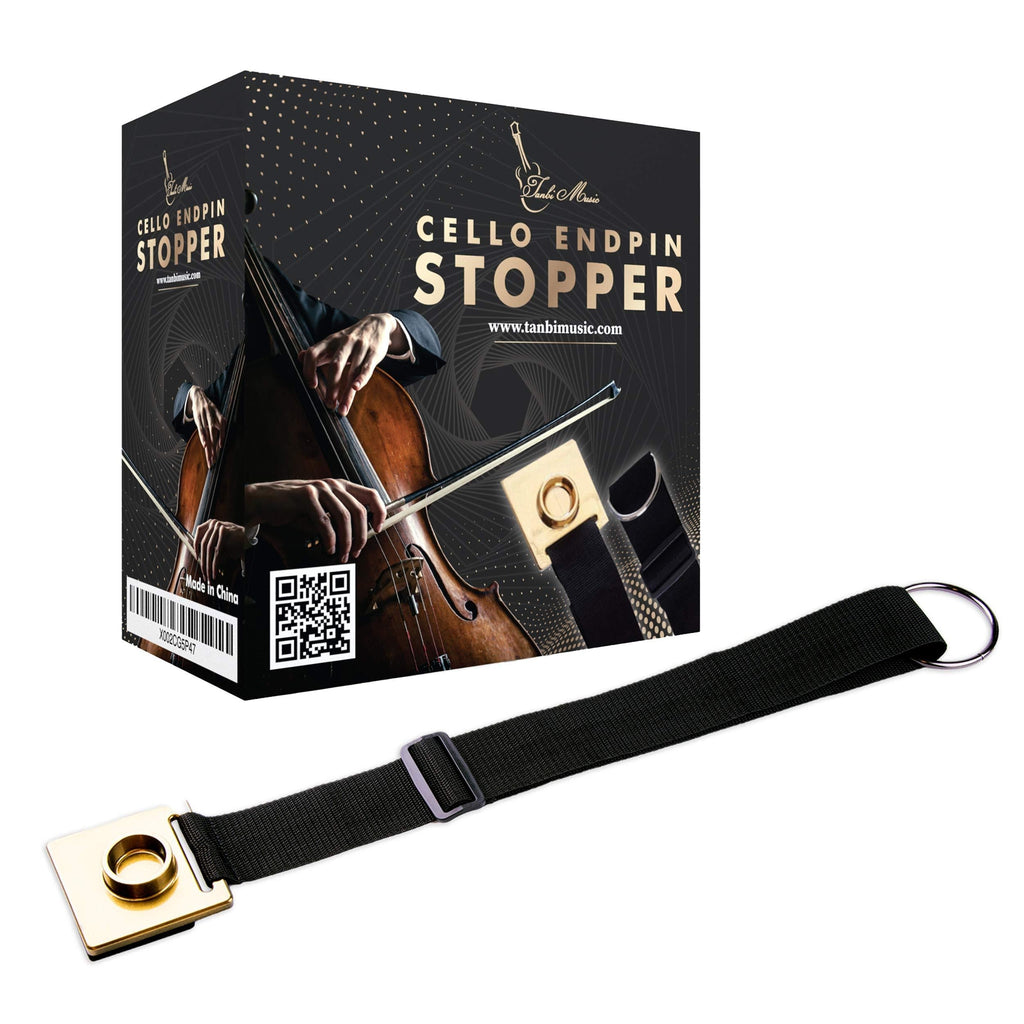 Cello Endpin Stopper (Tanbi Music CES101): Non-Slip Adjustable Strap Anchor