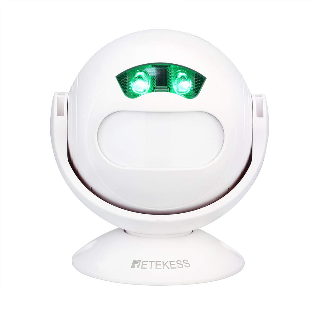 Retekess TD107 Motion Sensor Alarm,Wireless Infrared Home Security System,4-Level Volume Adjustment,9 Chime Tunes,PIR Detector for Home,Shop,Store