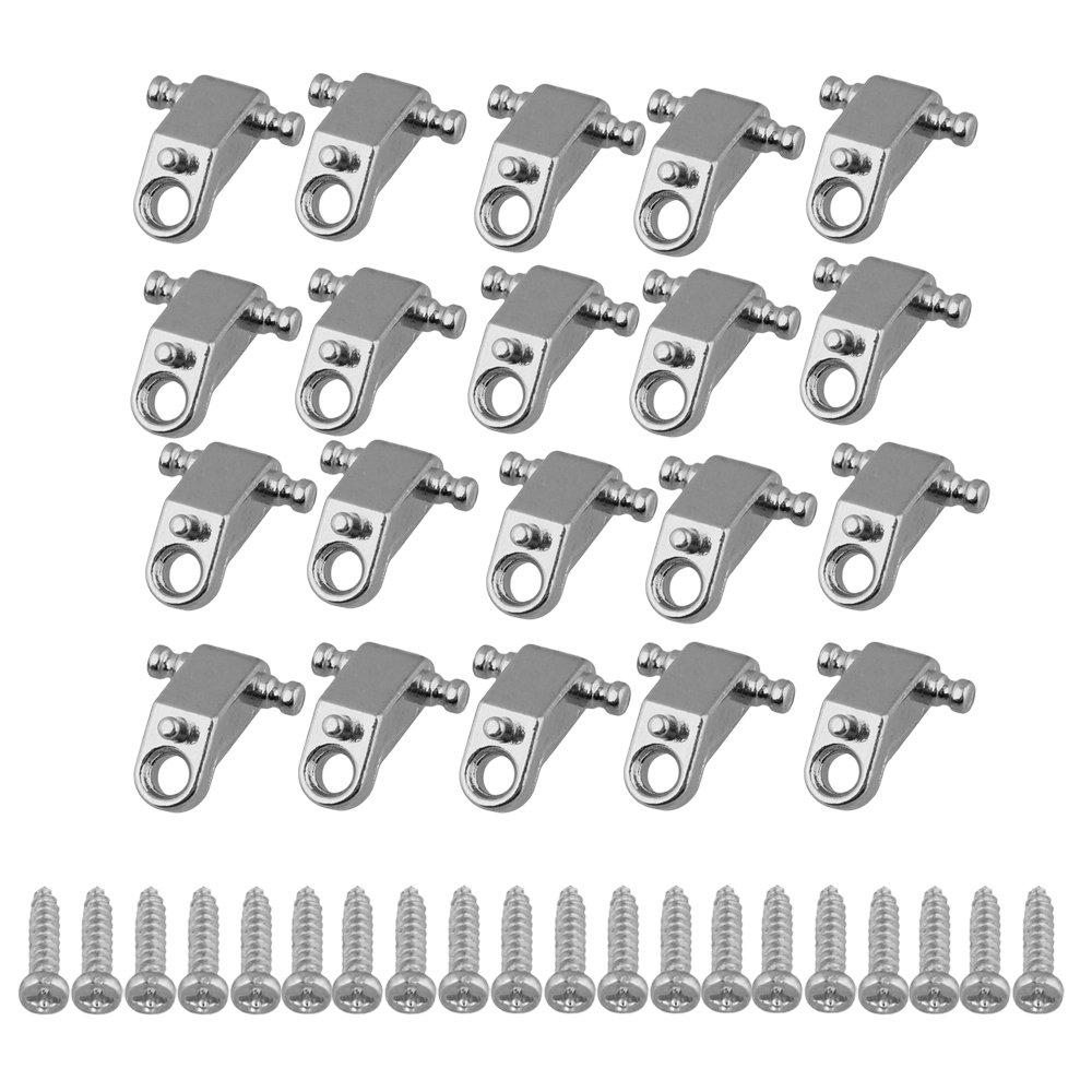 20pcs Electric Guitar Roller String Trees Guitar String Guide Strat with Screws