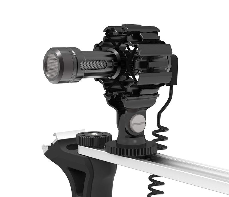 Shotgun Directional Video Microphone DREAMGRIP VLC-150 fine-Tuned for 1.5-5ft. Distance Voice Capture with iPhone and Android, DSLR, incl. Extra Universal Gimbal Mount for DJI, Zhiyun, and Others