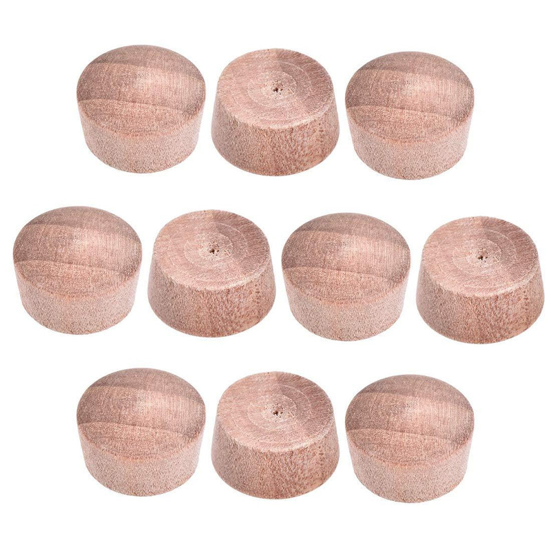 uxcell Wood Button Top Plugs 9/16 Inch Cherry Hardwood Furniture Plugs 9/25 Inch Height 100 Pcs