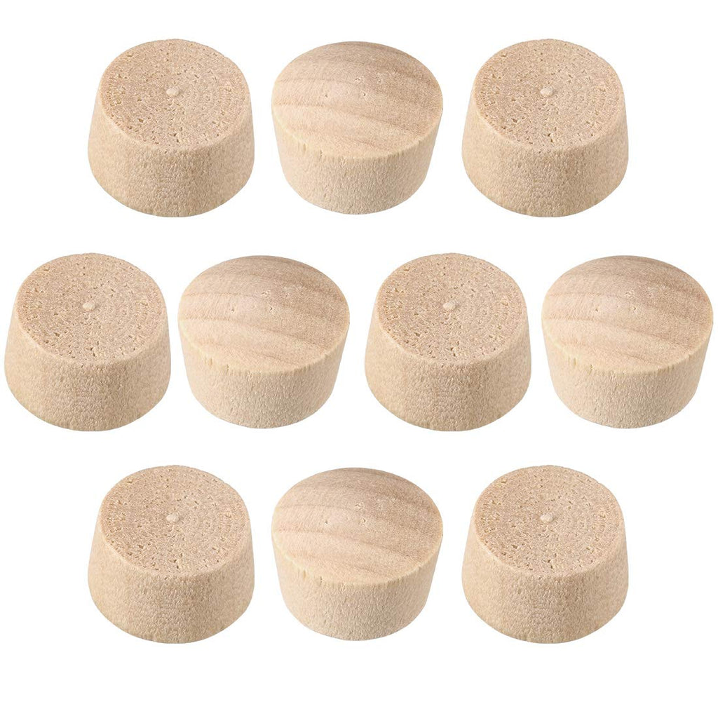 uxcell Wood Button Top Plugs 7/16 Inch Cherry Hardwood Furniture Plugs 9/25 Inch Height 200 Pcs