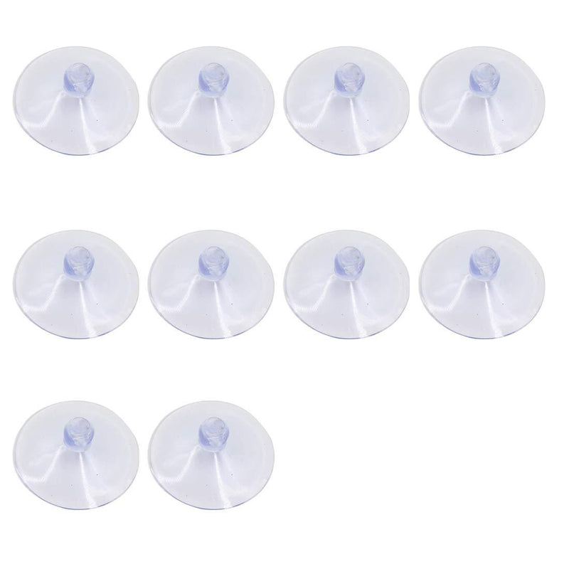 Treely 10Pcs Suction Cup Without Hooks, 50mm Clear Suction Cup Sucker Pads for Window Wall Hook Hanger