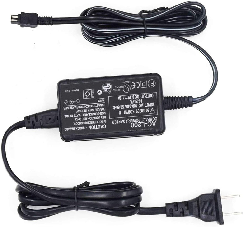 AC-L200 AC Power Adapter Charger for Sony Handycam DCR-SX40, DCR-SX41,DCR-SX44,DCR- SX45,DCR-SX60,DCR-SX63,DCR-SX65,SX83,SX85,DCR-SR42,DCR-SR45,DCR-SR46,DCR-SR47,DCR-SR68
