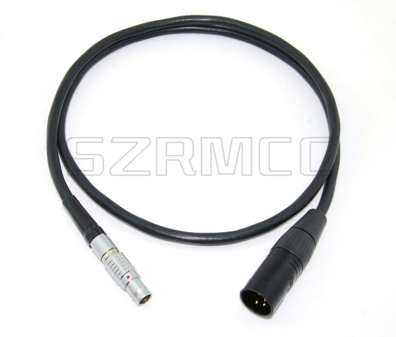 SZRMCC 4 Pin XLR Male to 1B 6 Pin Female Power Cable for Red Epic and Scarlet Cameras