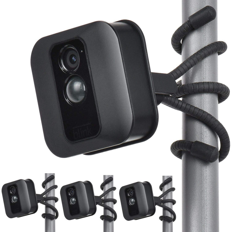 Uogw 3 Pack Flexible Tripod for Blink XT,Blink XT2,Blink Mini,All-New Blink Outdoor,Wall Mount Bracket,Attach Your Blink Home Security Camera Everywhere - Black