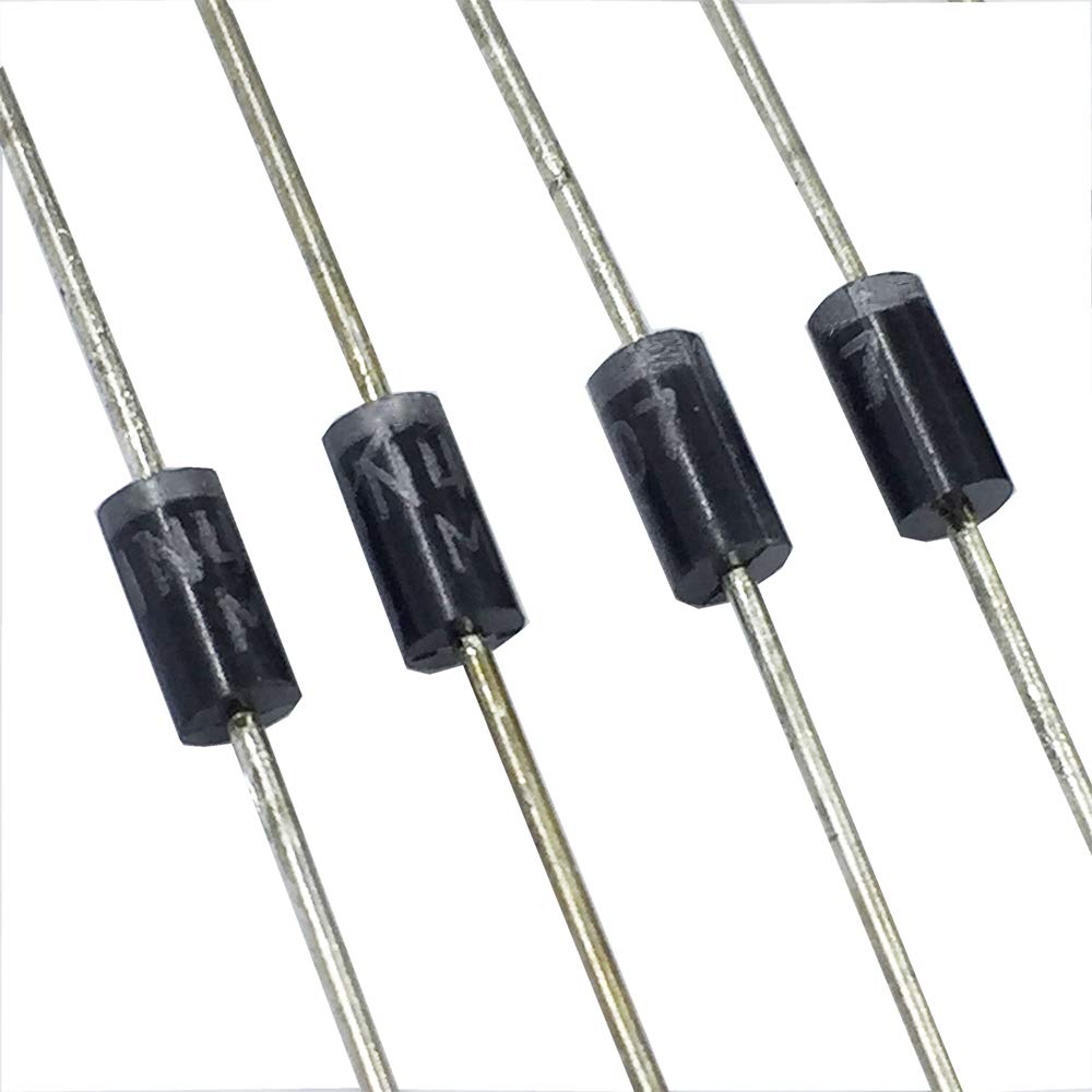 (Pack of 300 Pieces) 1N4007 Rectifier Diode 1A 1000V DO-41 (DO-204AL) Axial 4007 IN4007 1 Amp 1000 Volt Electronic Silicon Diodes Newview