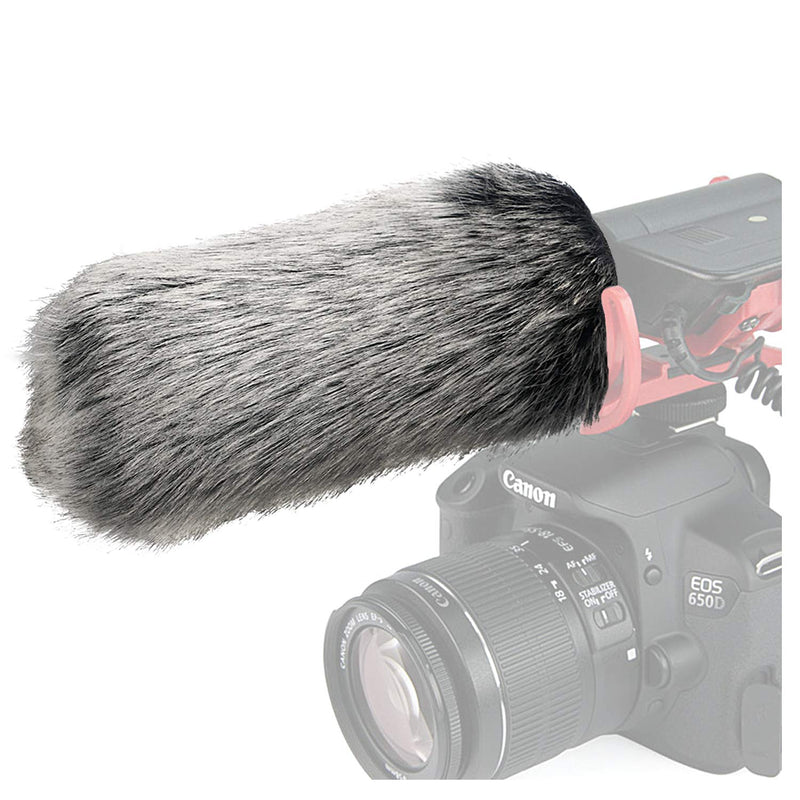 SUNMON Rode Deadcat Mic Windshield Fur Filter for Rode VideoMic, NTG2, NTG1, and WSVM Microphone - Outdoor Mic Windscreen Wind Muff Foam