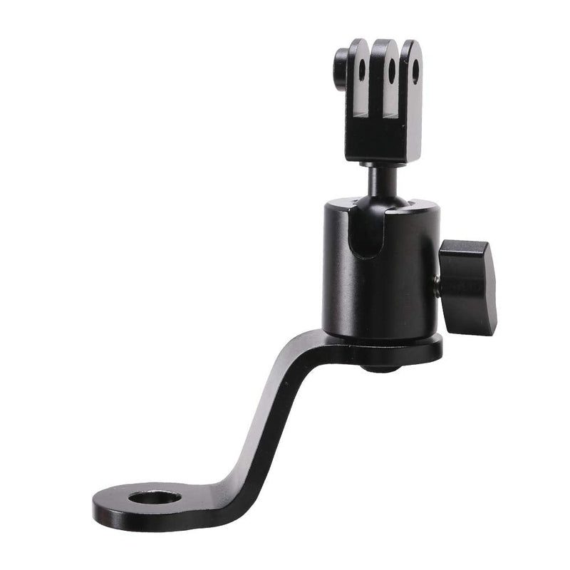 SUREWO Aluminum Motorcycle Rearview Mirror Mount Bracket Holder Compatible with GoPro Hero 10/9/8/7/6(2018)/5 Black APEMAN AKASO TENKER Campark DJI Osmo Action and More