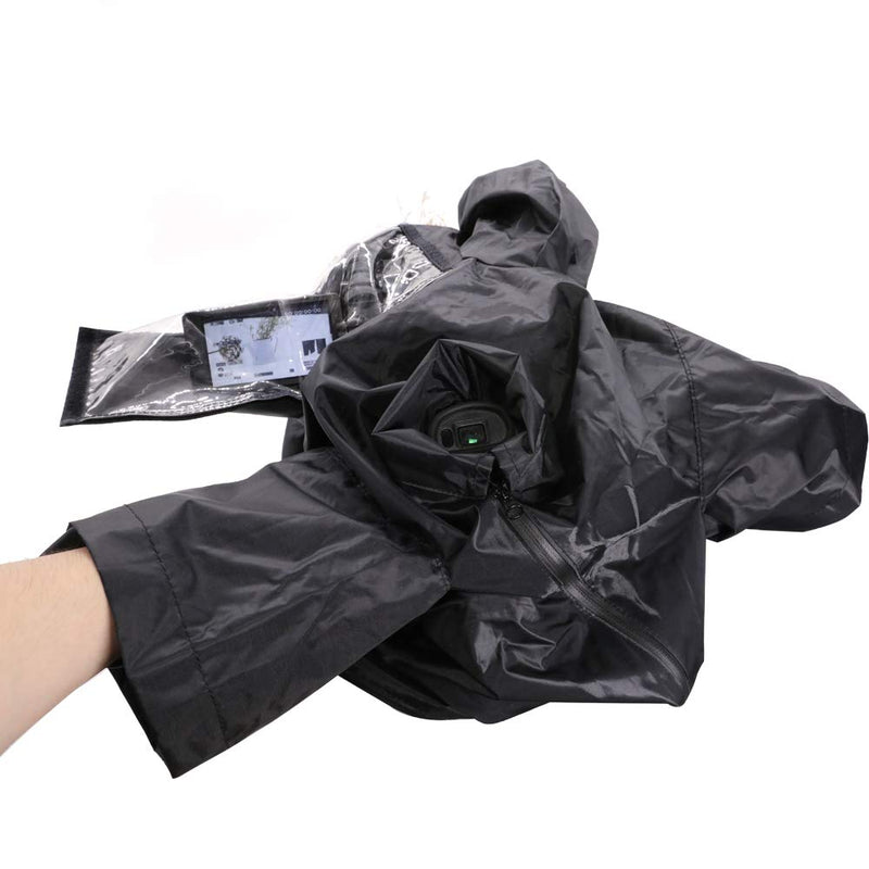 CamRebel Rain Cover for FS5 Z150 FS5MK2 AX2000E PX298MC 285MC Camcorders (S, Black) S