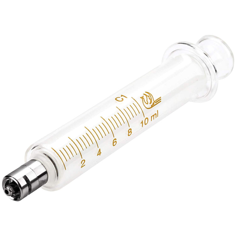 [AUSTRALIA] - Gufastoe 1 Pack Glass Syringes with Caps 10cc/ml for Laboratory 