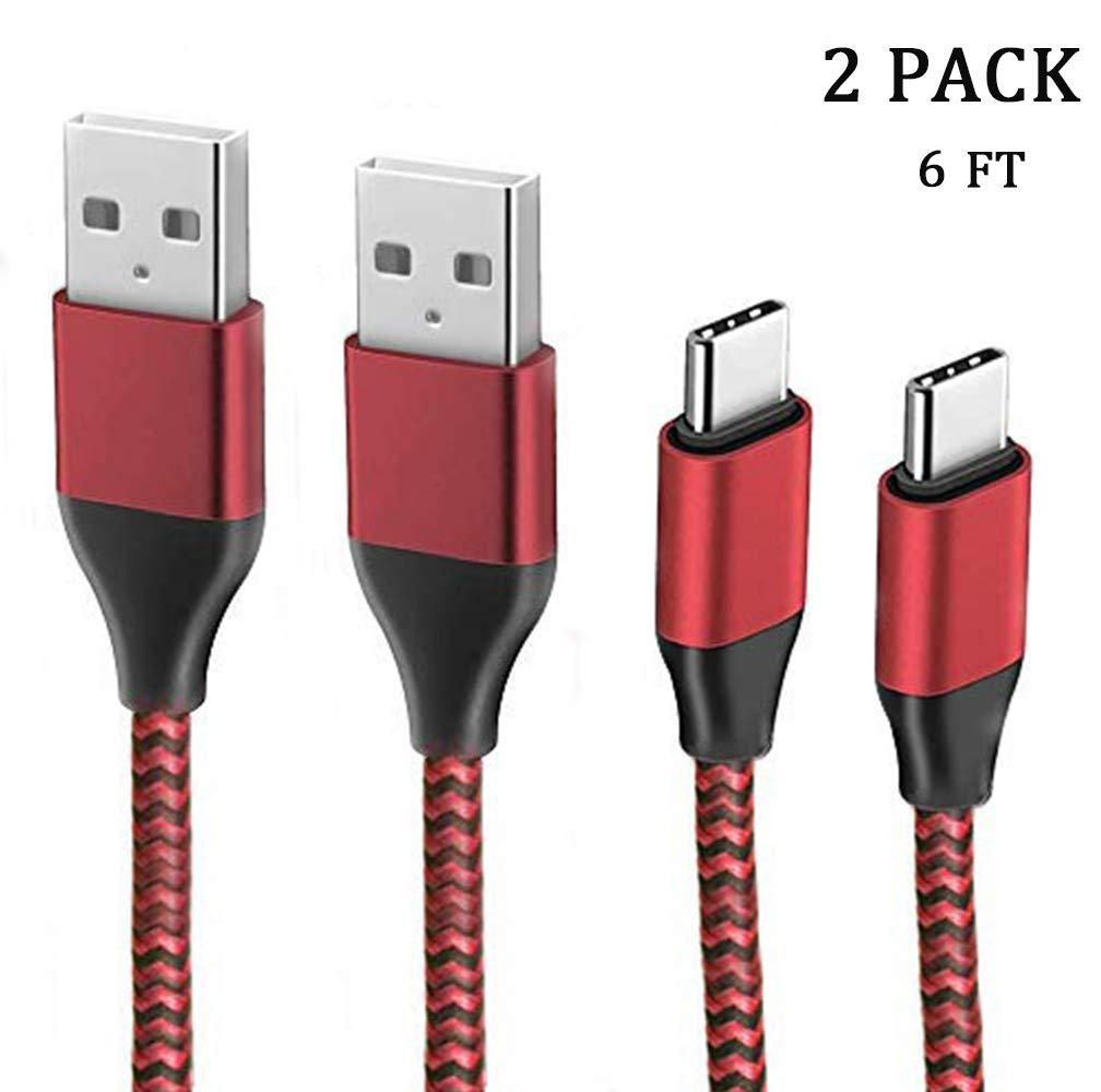 Fire 10 8 HD-9-11th Generation Charger Cable USB C, 6Ft Fast Charging Cord Compatible for New Fire HD 10,HD10 Plus,Kids Pro,Kids Edition(9th 11th Gen-2019 2021),Fire HD 8,8 Plus(10th Gen-2020) red