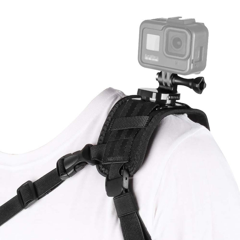Taisioner Shoulder Mount Strap Clamp Compatible for GoPro AKASO or Other Action Camera A Style