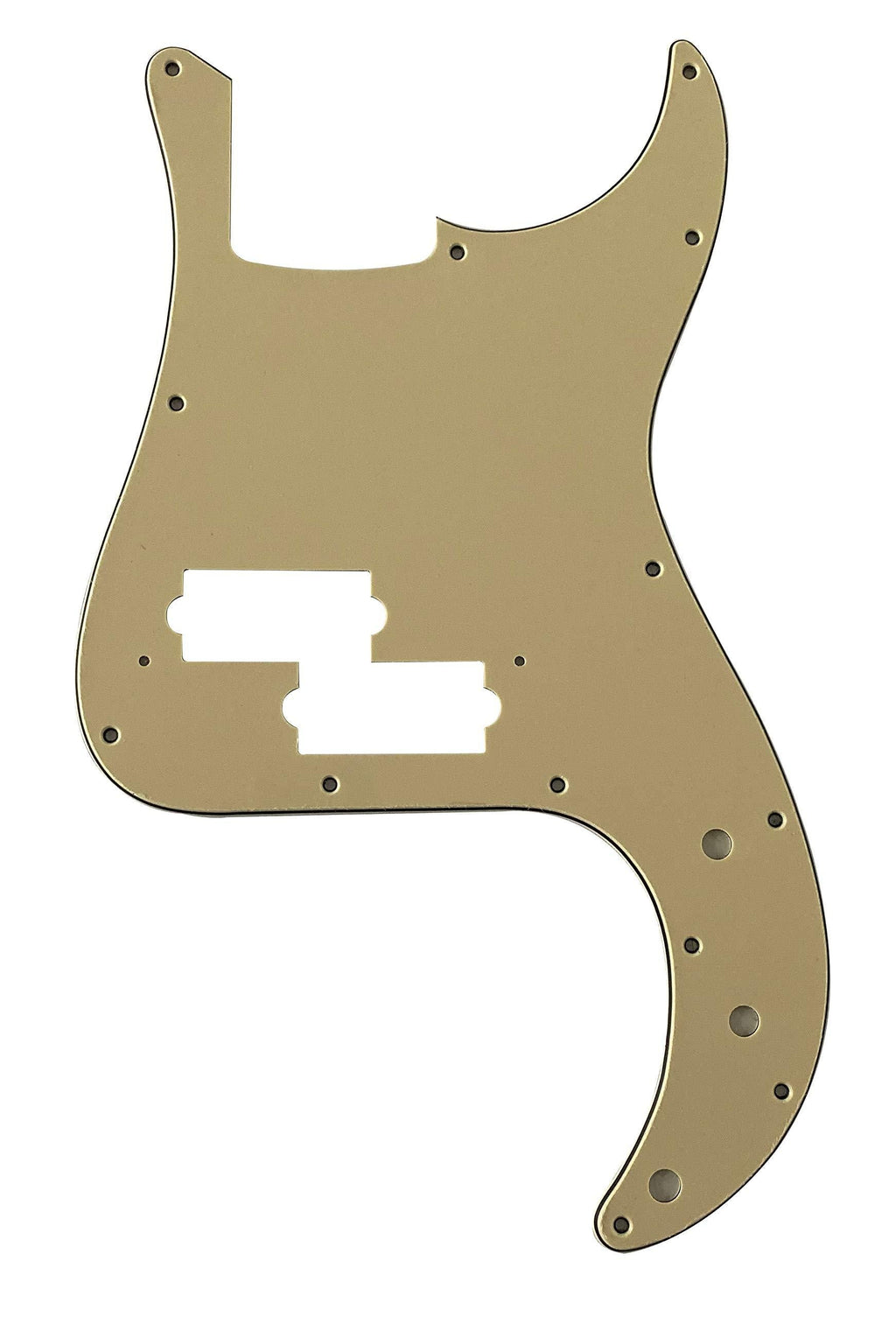 Custom Guitar Pickguard For Fender Japan Precision Bass Style Scratch Plate (3 Ply Vintage Yellow) 3 Ply Vintage Yellow