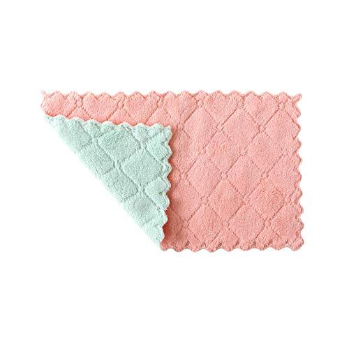 10pcs/Pack Microfiber Cleaning Cloth Micro Fiber Towel for Kitchen Water-Absorbing Dishcloth for Cleaning Household Cleaning Tool