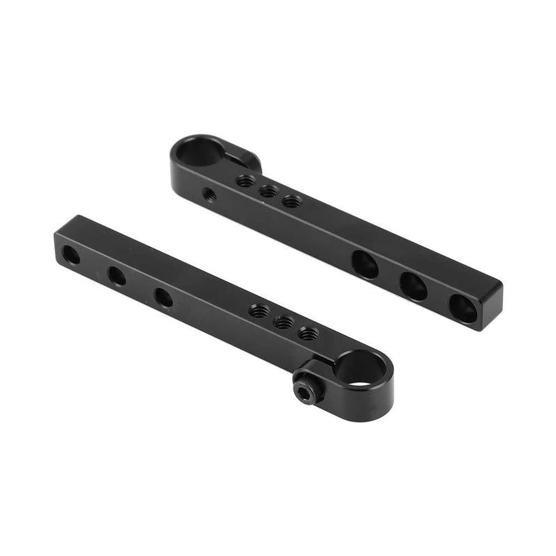 CAMVATE 124mm Cross Bar with 15mm Single Rod Adapter for DLSR Camera Cage Kit (A Pair)