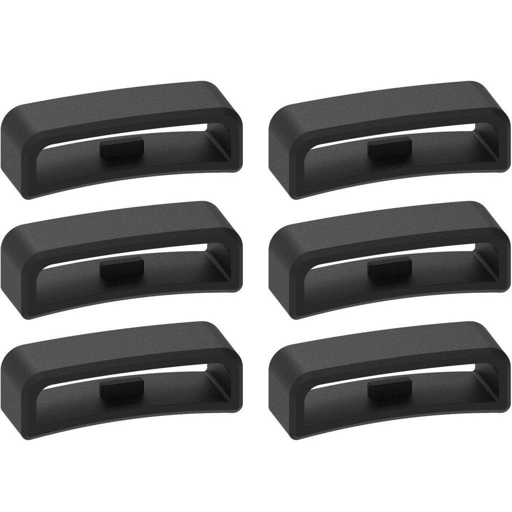 28mm Width Band Keeper Compatible with Garmin Vivoactive HR/Forerunner 910XT Fastener Loops Replacement Band Holder Compatible with Fitbit Surge Bands, 6 Pack.
