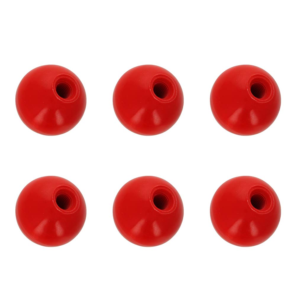 Othmro 6pcs Thermoset Ball Knob M10 Female Thread Machine Handle 40mm Diameter Smooth Rim 40mm*6pcs