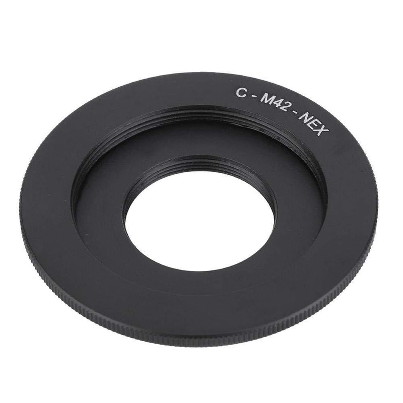 Mugast Adapter Ring, M42-C-NEX Black Lens Adapter Aluminium Alloy Camera Adapter Ring for C Mount Camera Lens/M42 Screw Mount Lens