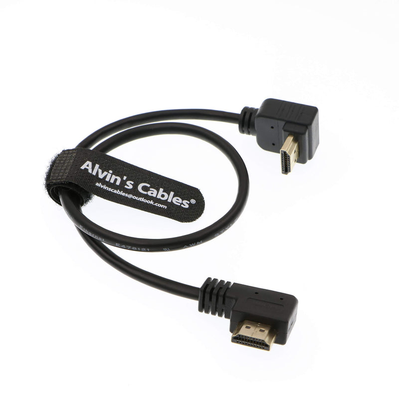 Alvin's Cables Z CAM E2 HDMI 2.0 L Shape Cable for Portkeys BM5 Monitor 90 Degrees up to Right Angle Down 45cm