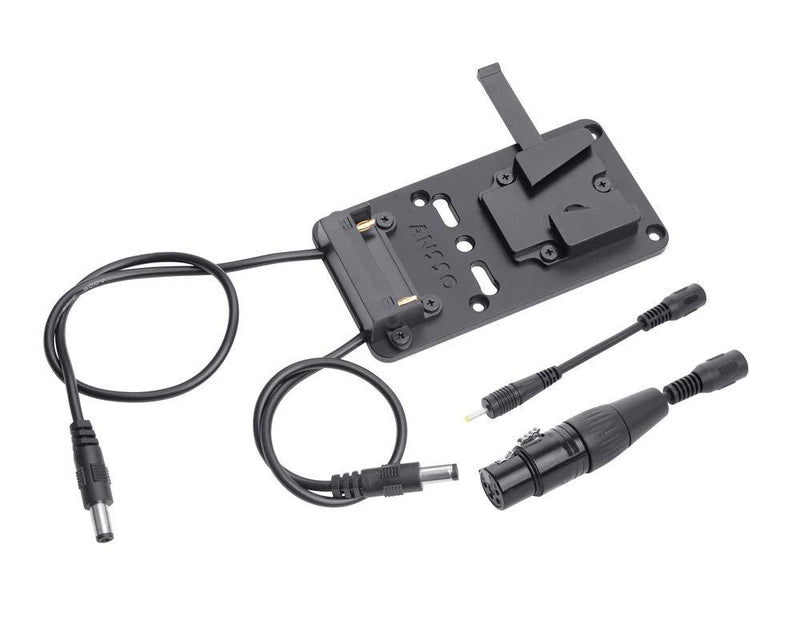 ANSSO V Mount Battery Plate Power Supply Adapter for BMD BMPCC BMCC 2.5K BMPC 4K Camera Assist Monitor Ursa Studio Camera (V Mount)