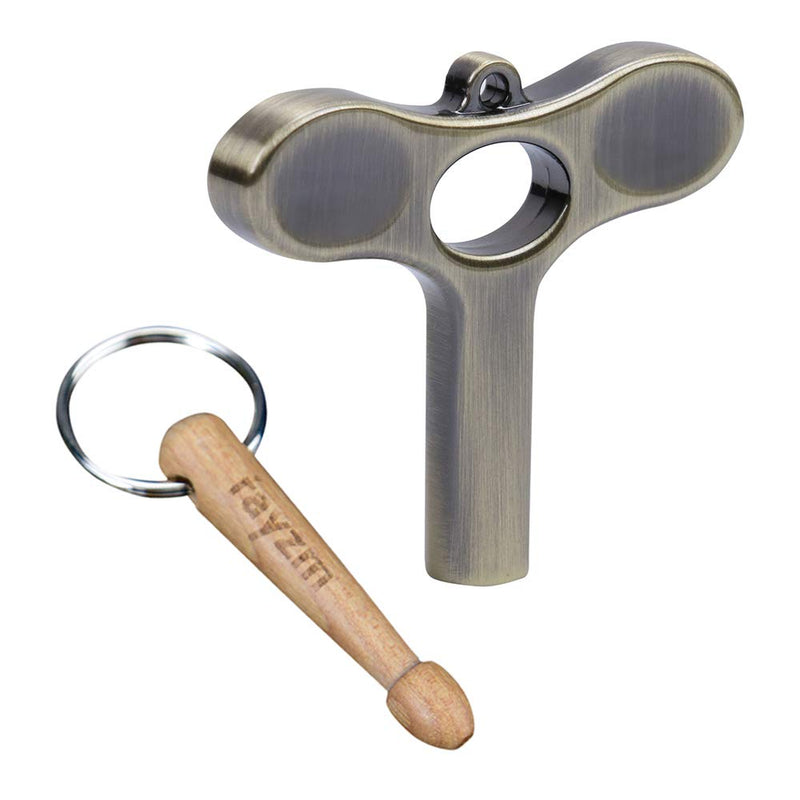 Rayzm Standard Drum Key, Continuous Motion Speed Key and Drumstick Beer Bottle Opener, Novelty Gift for Drummers (Pack of 3) (DK1) DK1