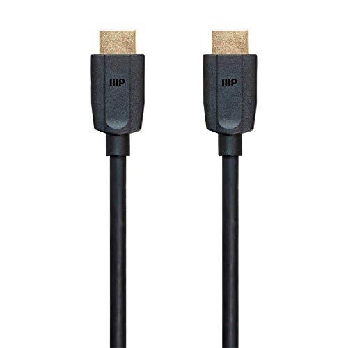 Monoprice Ultra 8K High Speed HDMI Cable - 6 Feet - Black (3-Pack) 48Gbps, 8K, Dynamic HDR, eARC, UHDTV, AMD FreeSync - DynamicView, 139481 3 Pack