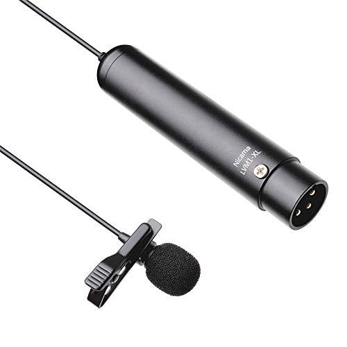 [AUSTRALIA] - Nicama Phantom Power XLR Lavalier Lapel On Microphone for Canon Sony Panasonic Camcorders Zoom H4n H5 H6 Tascam DR-40 DR-60D DR-70D DR-100 Audio Recorders(6.5 fts) 