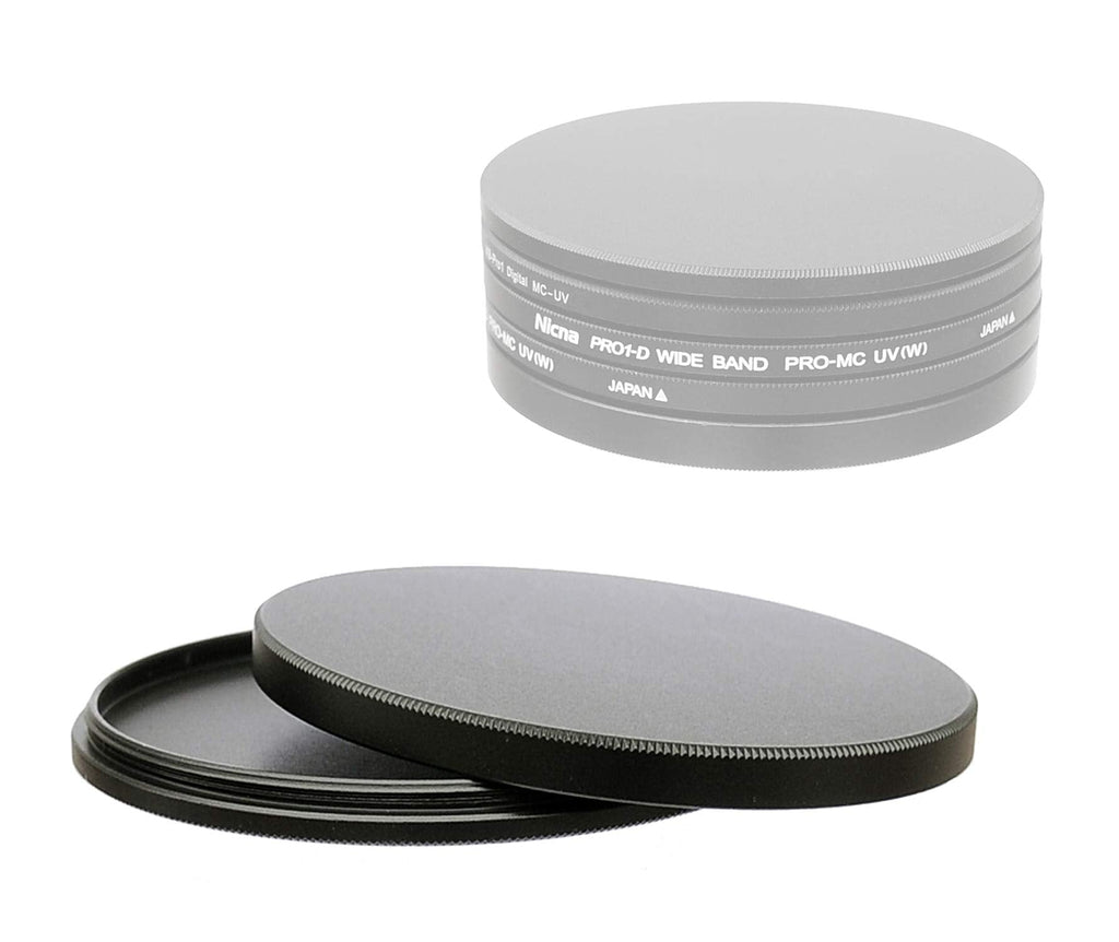 Fotasy Metal 46mm Filter Stack Caps, Filter Stack 46mm, 46mm Filter Case, Aluminum Alloy, Slim Stack fits 46mm UV CPL Fader ND Filter (MS46)