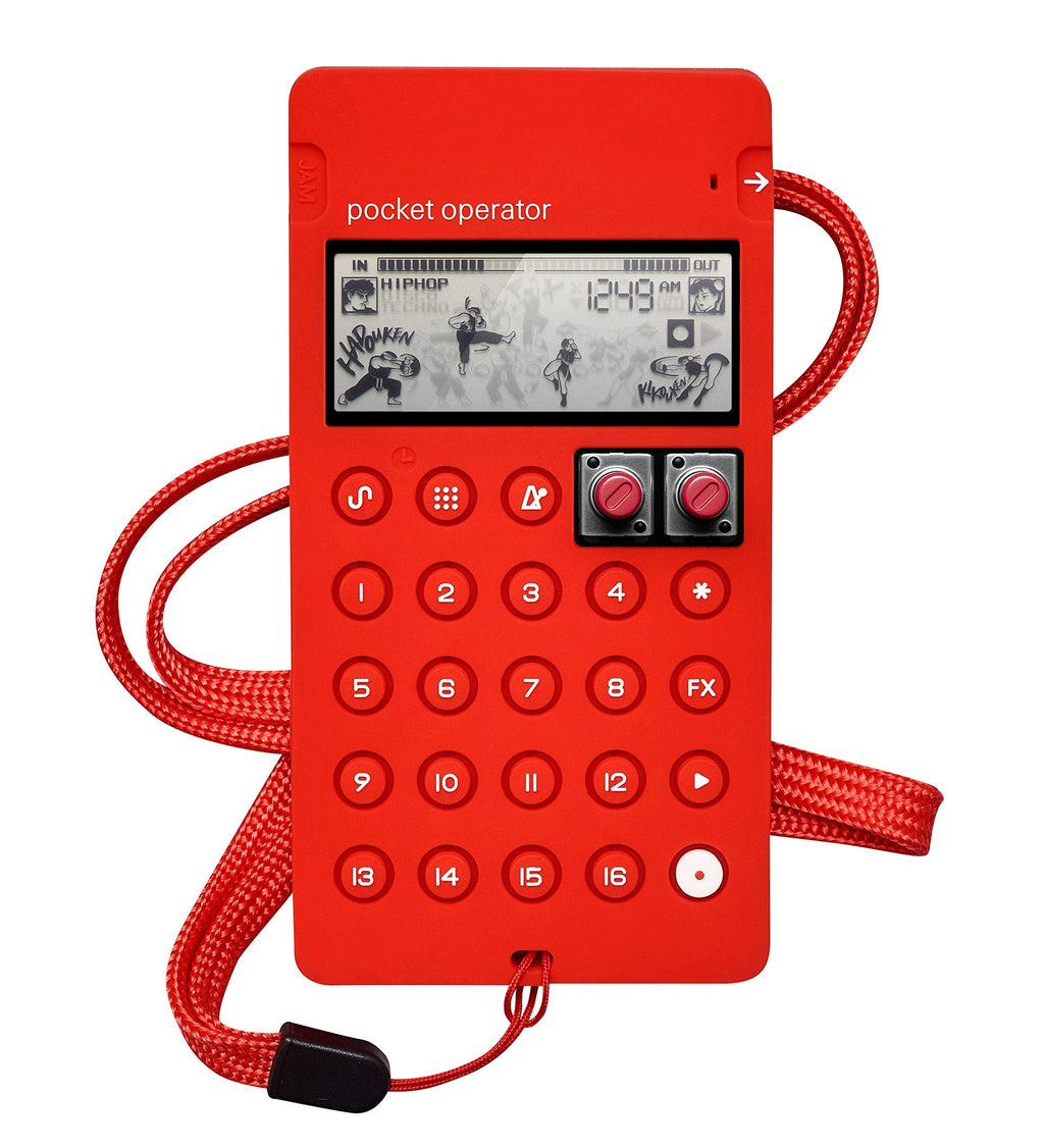 teenage engineering CA-X Pro Silicone Protective Case for Pocket Operator PO-133 Street Fighter (Red) CA-X Silicone Pro Case - Red