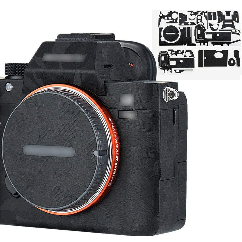 Anti-Scratch Anti-Wear Camera Body Skin Cover Protector Film for Sony A7III A7RIII (Fits A7 Mark III & A7R Mark III Only) Protective Decoration - Camouflage Black