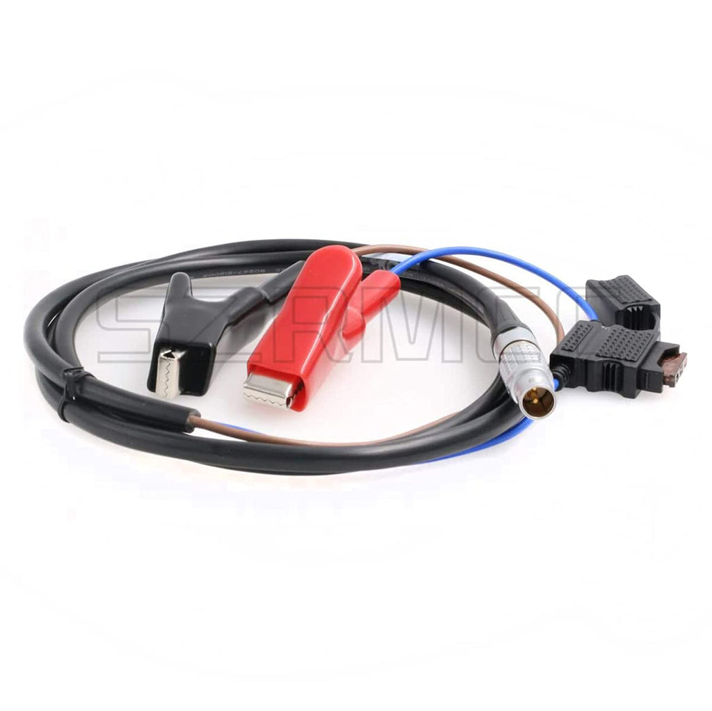 SZRMCC Car Battery Alligator Clips to 2B 2 Pin Male Power Cable for Trimble Trimmark3 Radio MK3