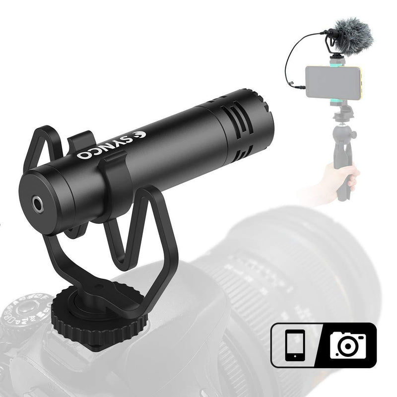 [Official] SYNCO Mic-M1On-Camera Shotgun Mic Video Microphone with Shock Mount Windshield for DSLR, Camera, Smartphone, Camcorder, Audio Mixer, Recorder, PC M1