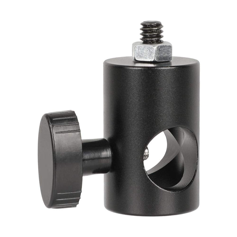 CAMVATE 16mm Light Pole Stand Head Mount with 1/4"-20 Thread Screw Adapter