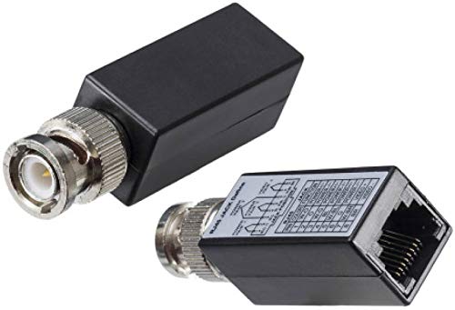 Triplett GEM CCTV Balun, BNC Male to RJ45 Female, 1 Pair (BLN-RJ452) BNC to RJ45 (Pair)
