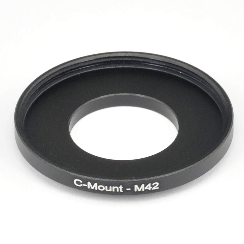 Metal C Mount to M42 Male to Female C Mount 25mm to 42mm C Mount -M42 Step-Up Coupling Ring Adapter for Lens Filter Telescope