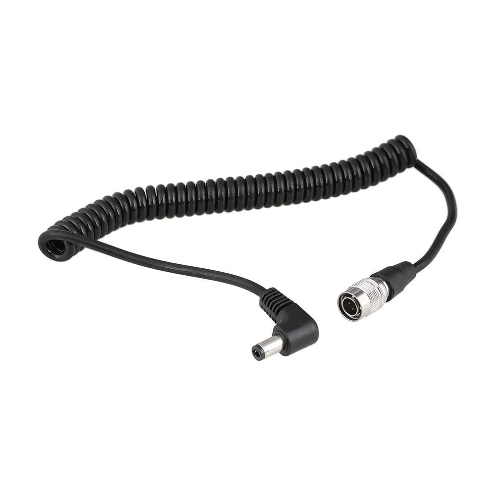 CAMVATE Coiled DC 2.5mm to 4-Pin Hirose Cable for Sound Devices