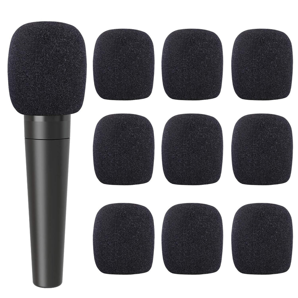 30 Pack Foam Microphone Cover Thick Handheld Stage Mic Windscreen. (Black) Black