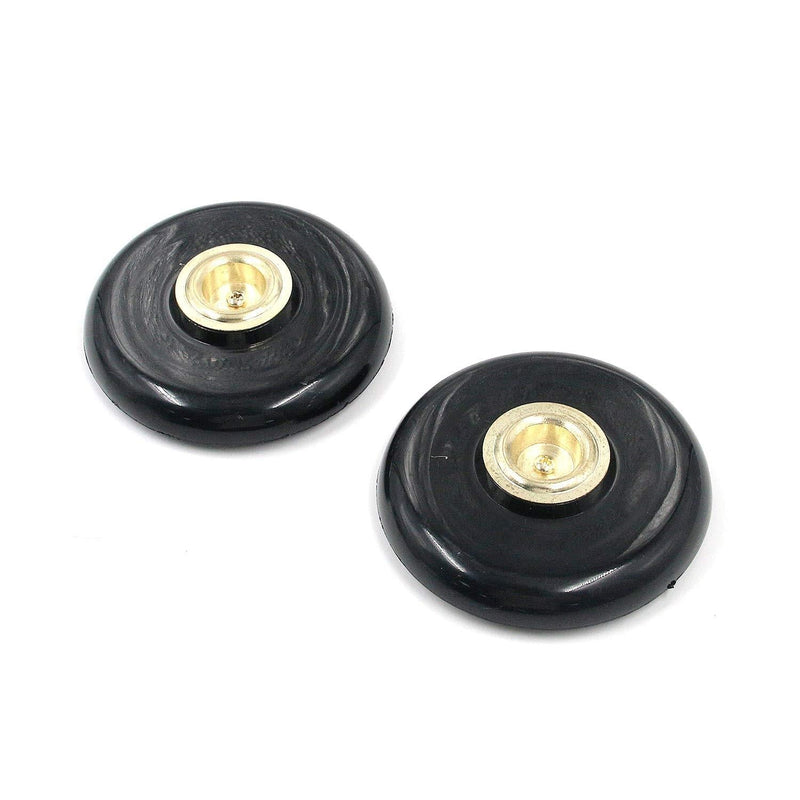 FarBoat 2Pcs Cello Mat Endpin Holder Stopper Pad Anti-Slip Floor Protector PVC Metal Accessories 3.6" OD black